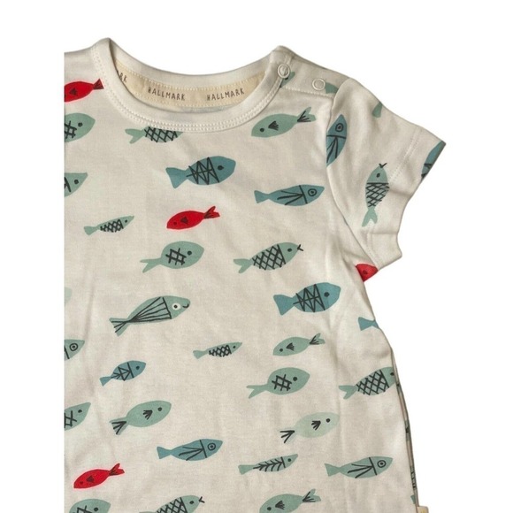 Hallmark Baby Fish Dress With Matching Bloomers NEW 3-6 Mos 100% Cotton - Picture 3 of 9